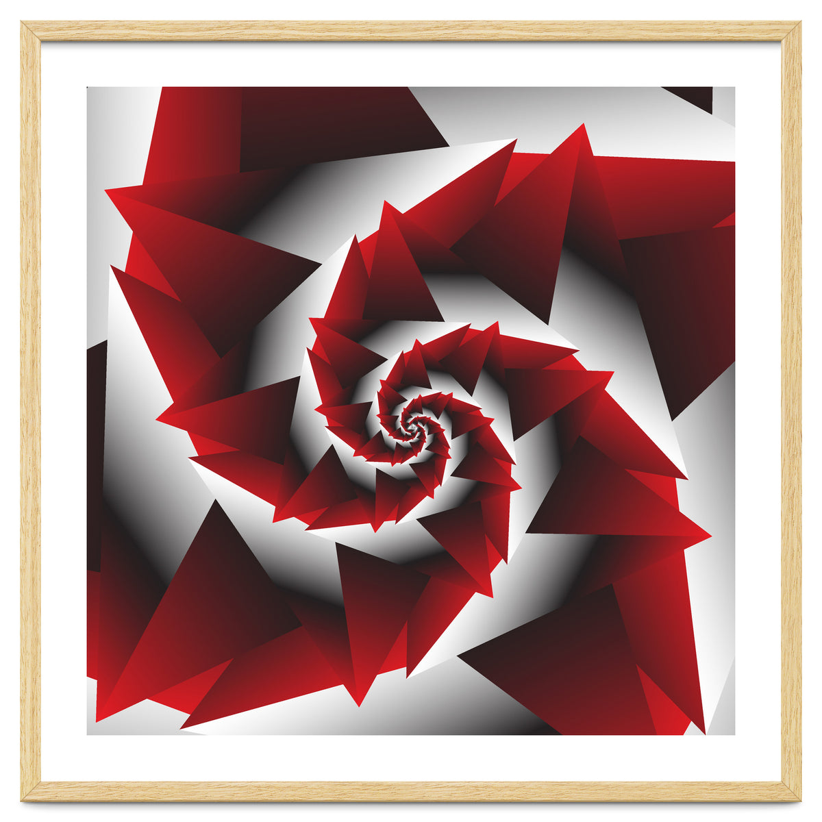Abstract Geometric Red Graphics