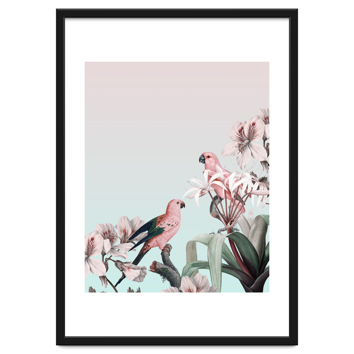 Pastel Parrots Paradise