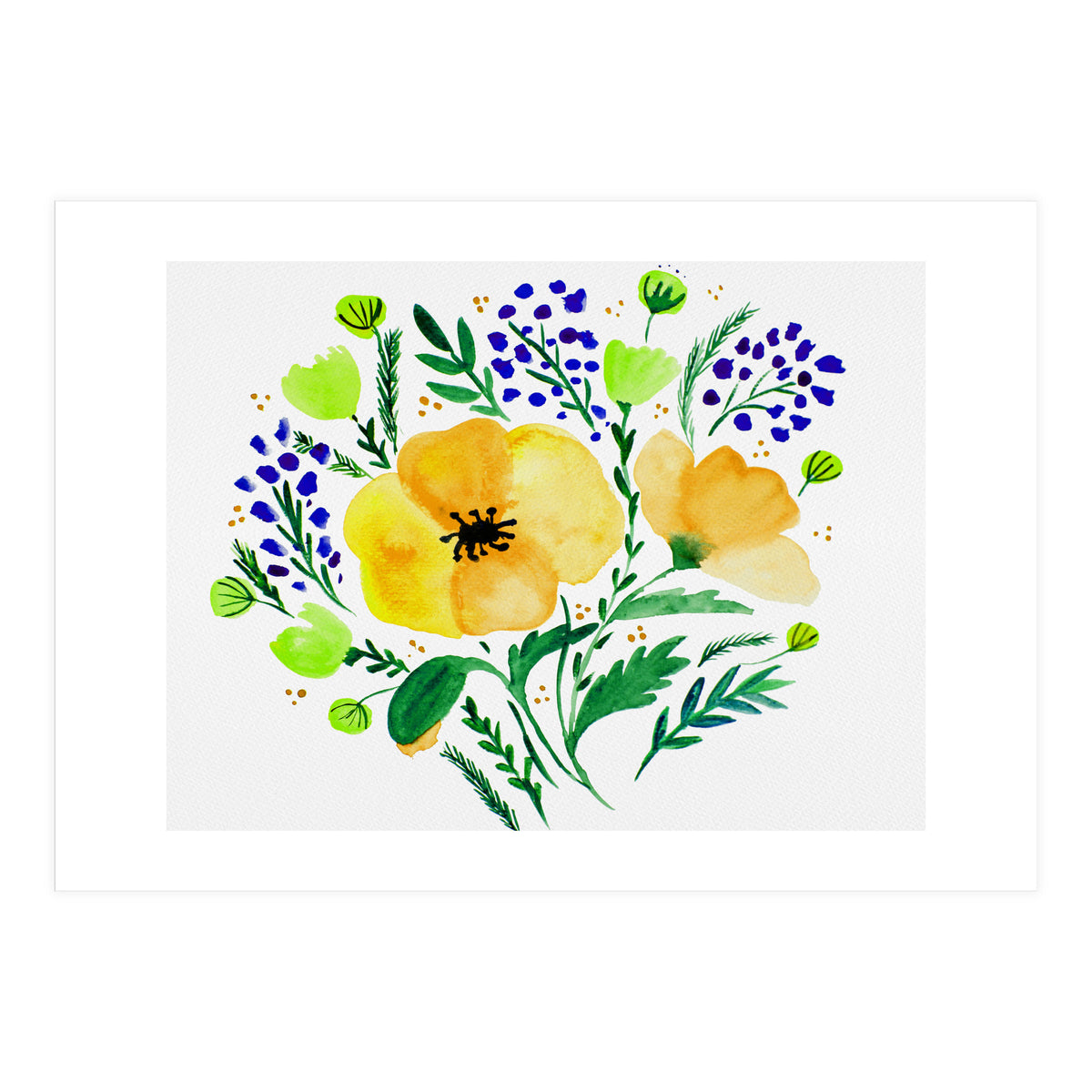 Yellow Poppies (Print Only)