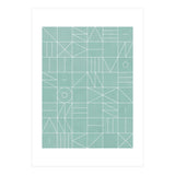 My Favorite Geometric Patterns No.7 - Light Blue (Print Only) thumbnail