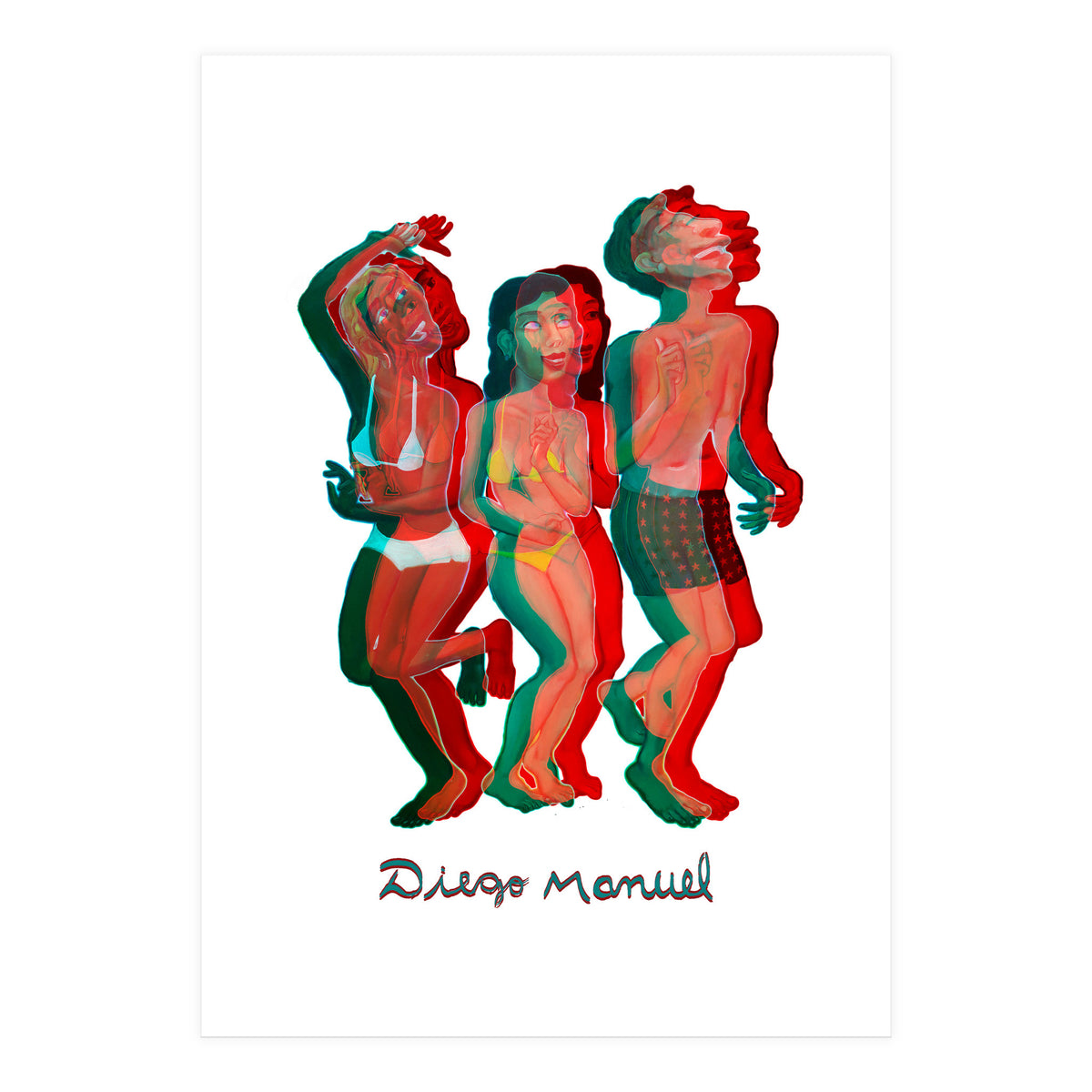 Bailando En La Playa 9 2 (Print Only)