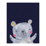 Woodland Bear On Navy (Print Only) thumbnail