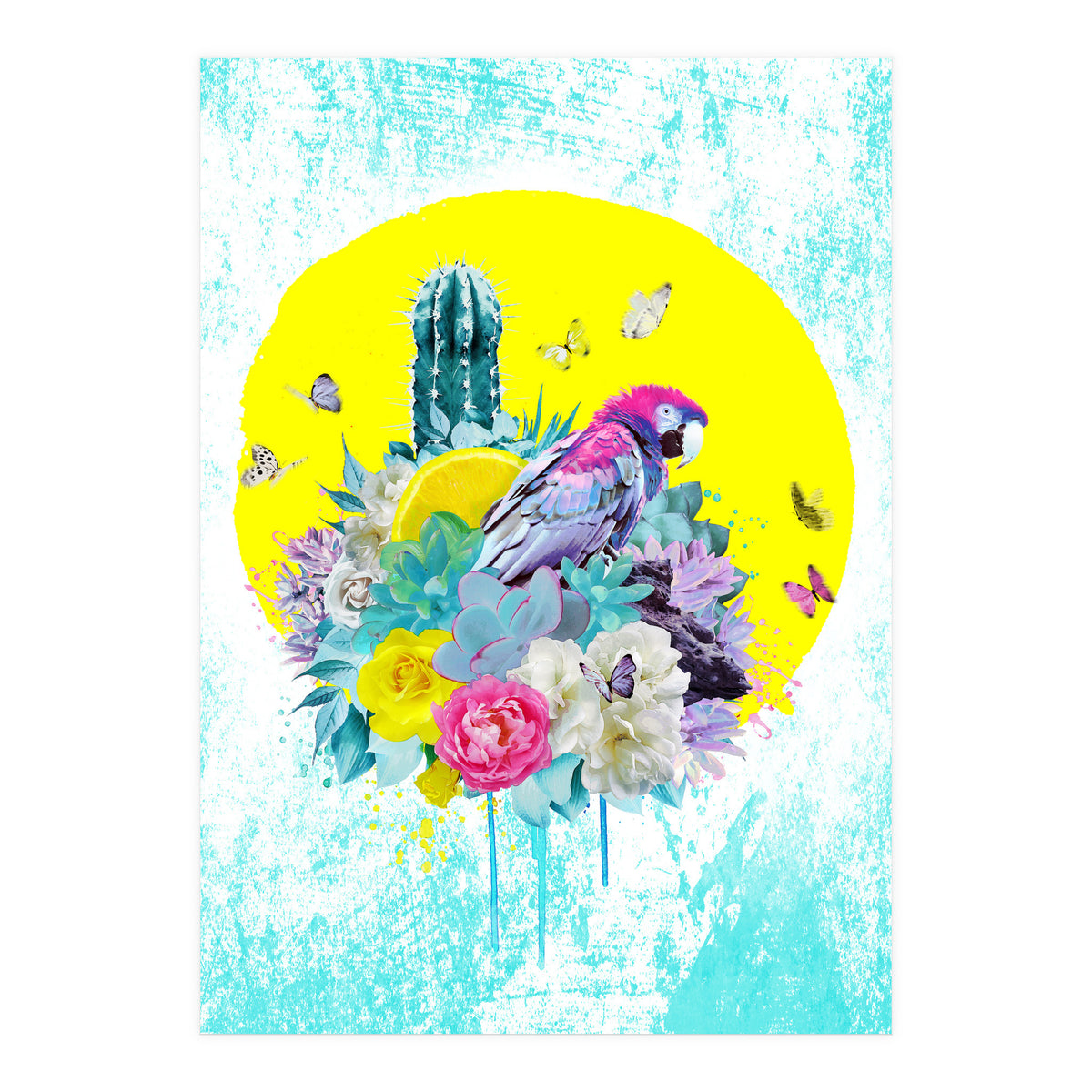 Floral Ara  (Print Only)