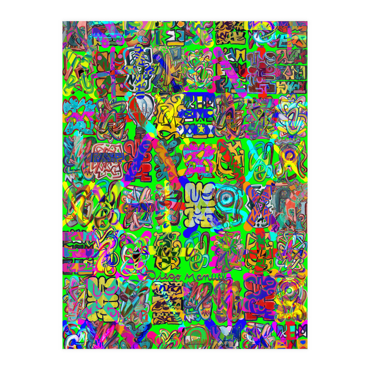 Graffitis 2021 Tapiz 107 (Print Only)