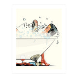 Wonder Woman in the Bath, funny Bathroom Humour (Print Only) thumbnail