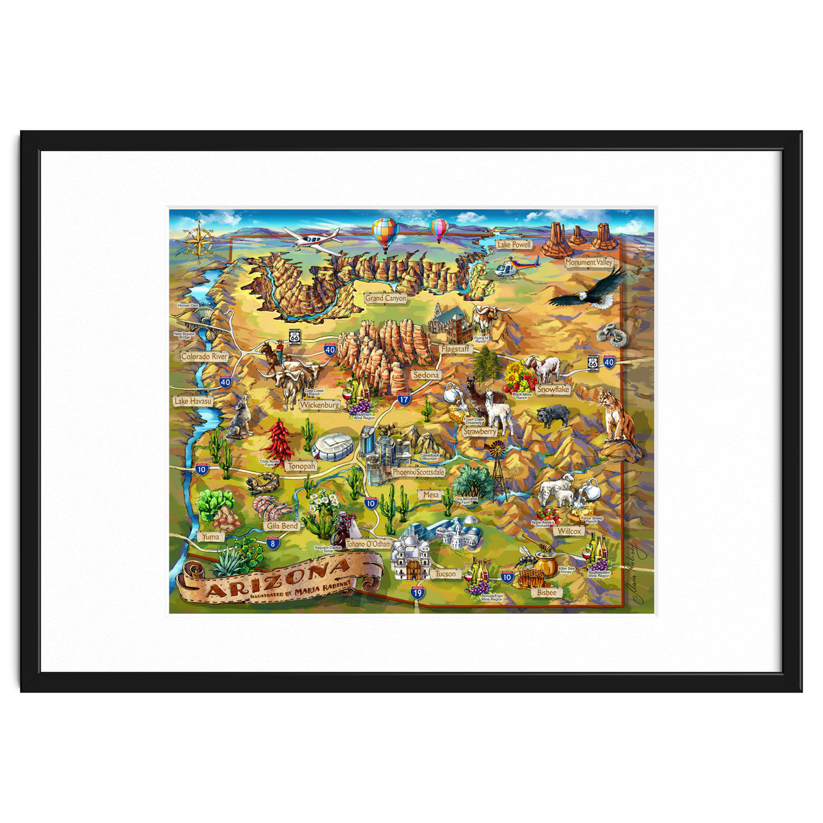 Arizona Illustrated Map