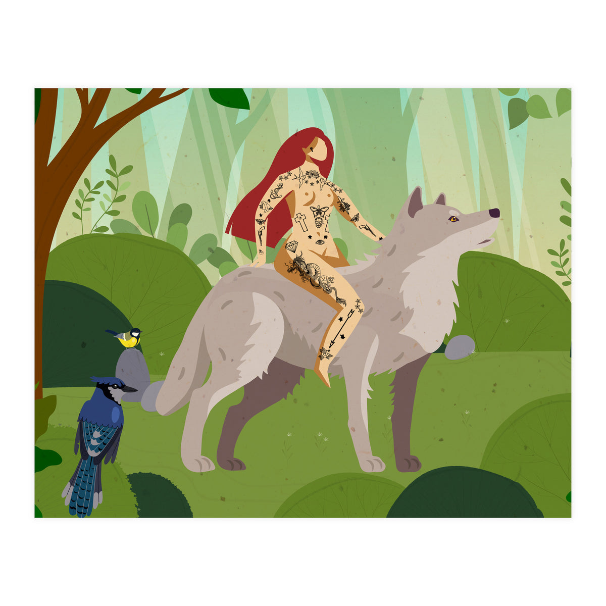 Riding My Wolf (Print Only)