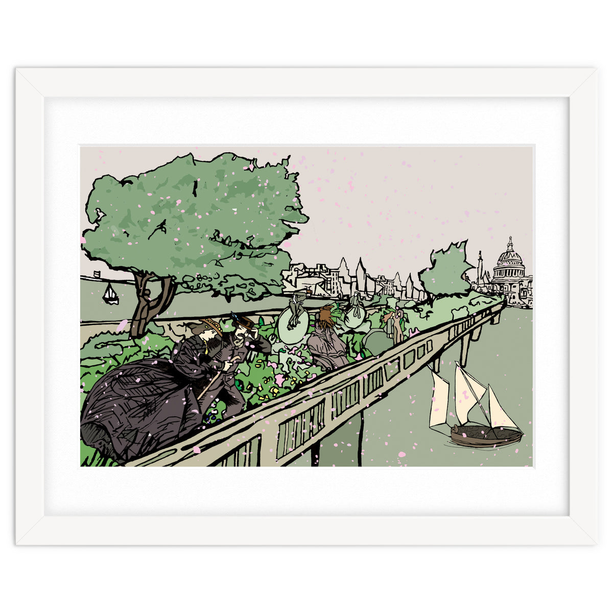 A Windy Day On The Garden Bridge