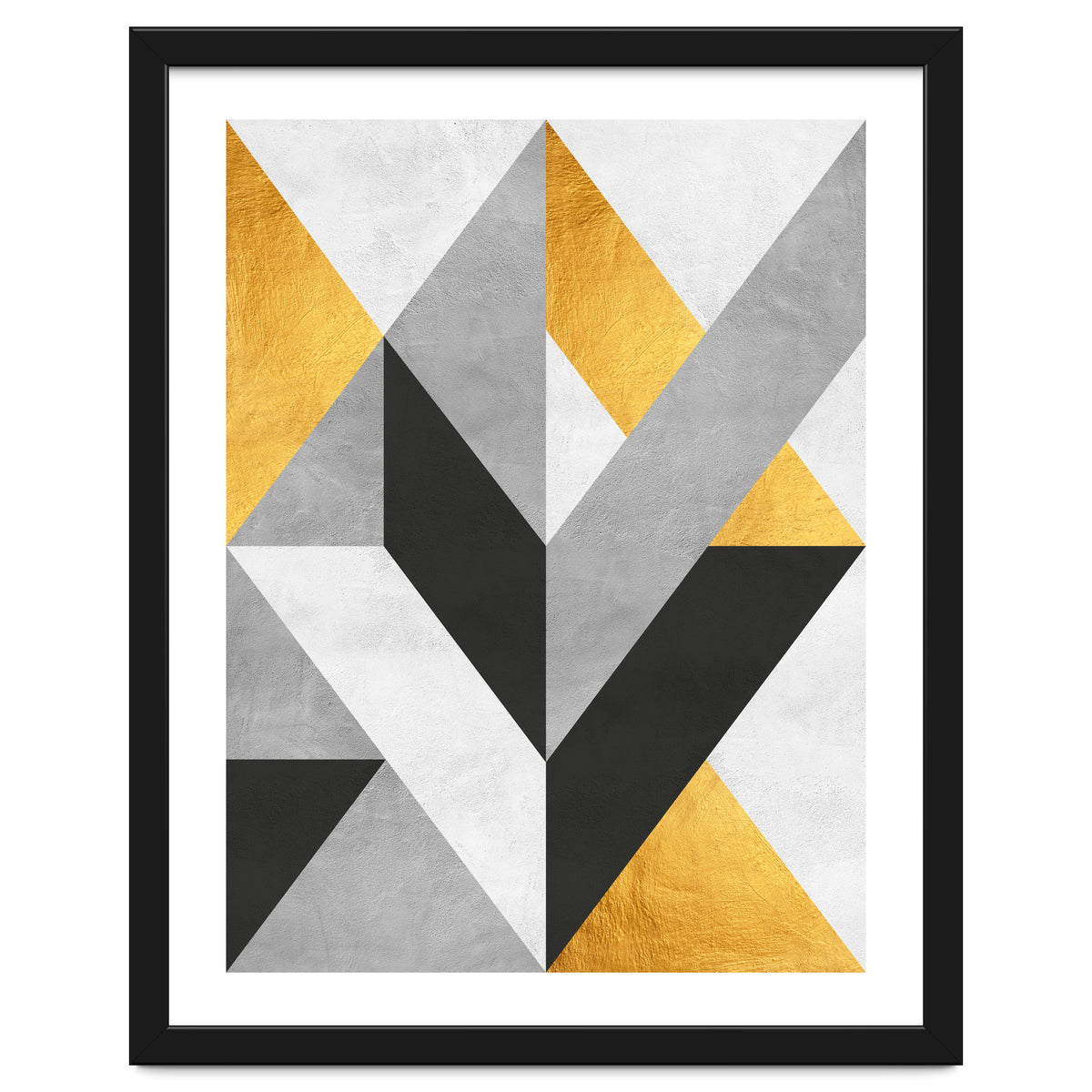 Gray and Gold Composition III