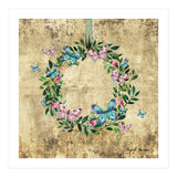 Wreath #Flowers & Butterflies#Royal collection (Print Only) thumbnail