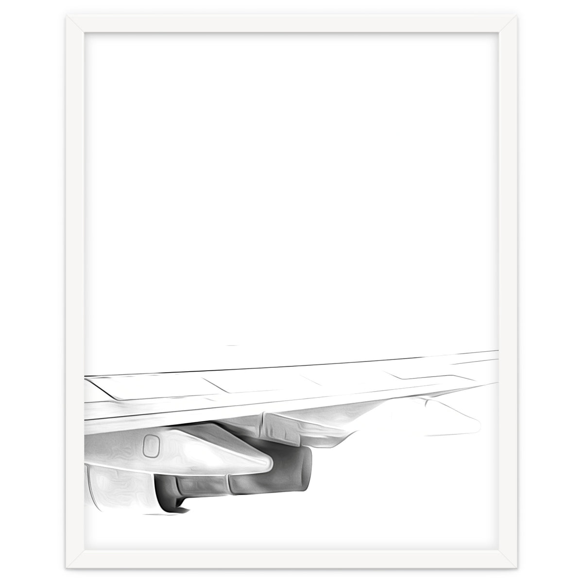 Black and White Airplane