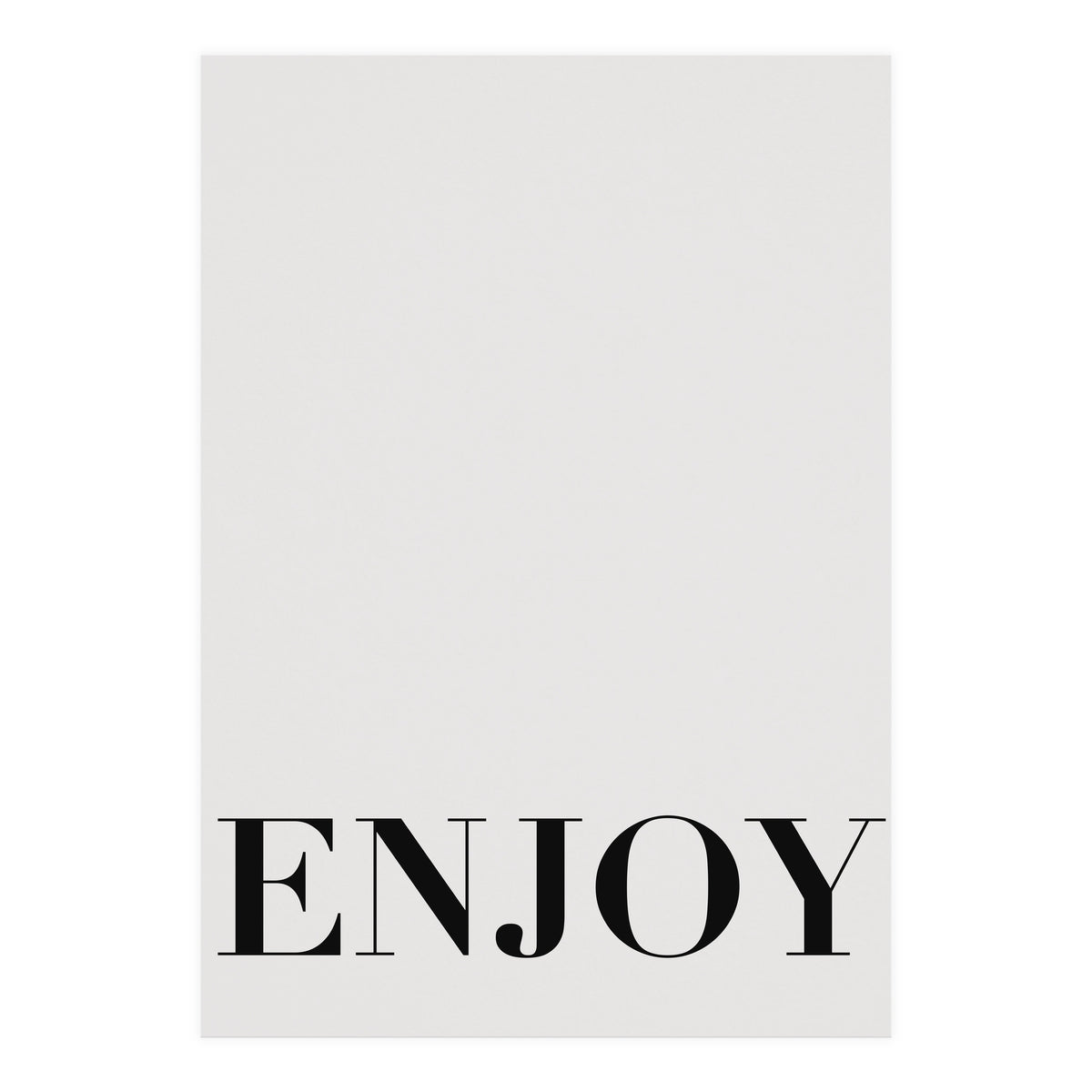 Enjoy White (Print Only)