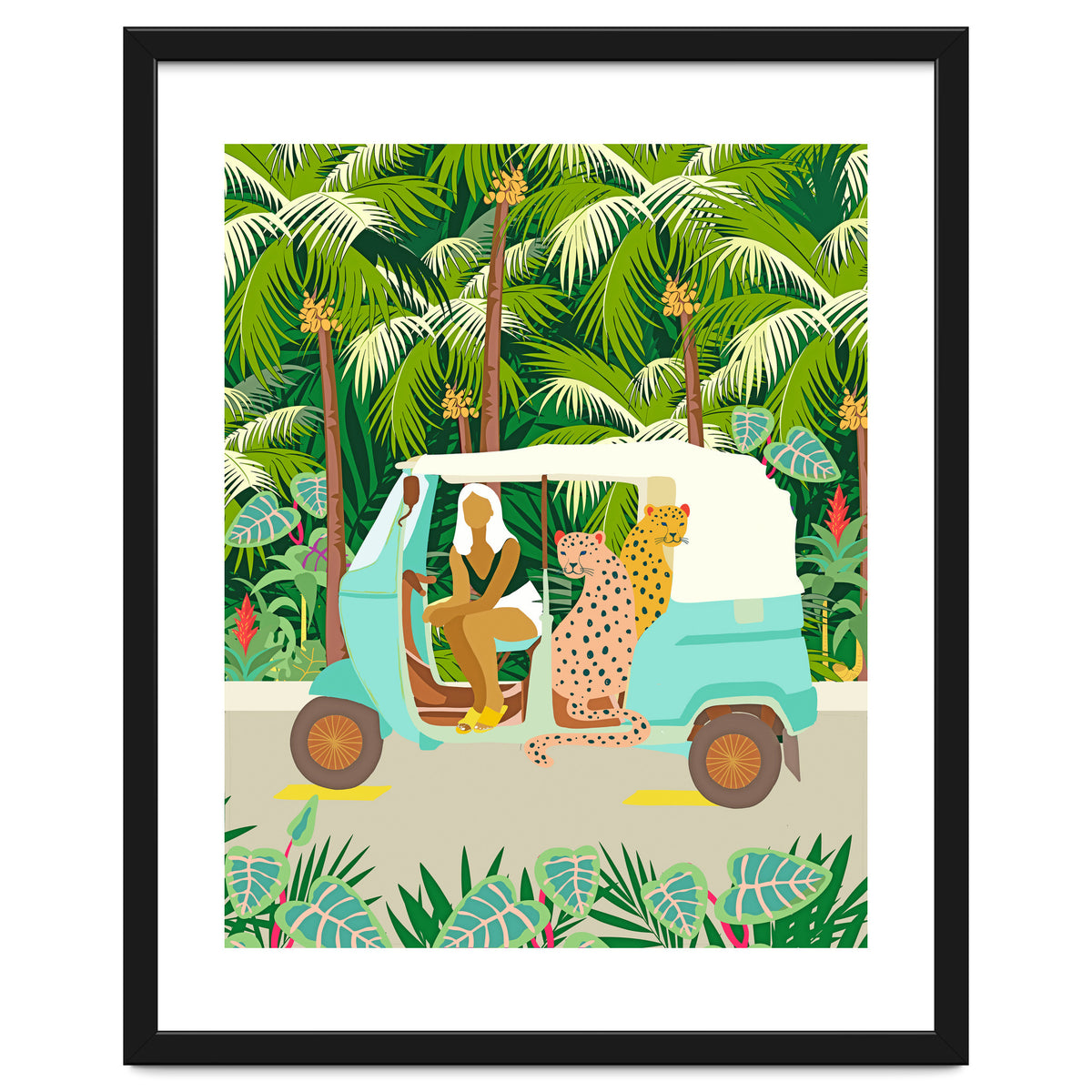 Rikshaw ride with Javan leopards in Bali | Tropical Nature Jungle Bohemian Wildlife Travel