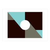 Geometric Shapes No. 29 - baby blue & grey (Print Only) thumbnail