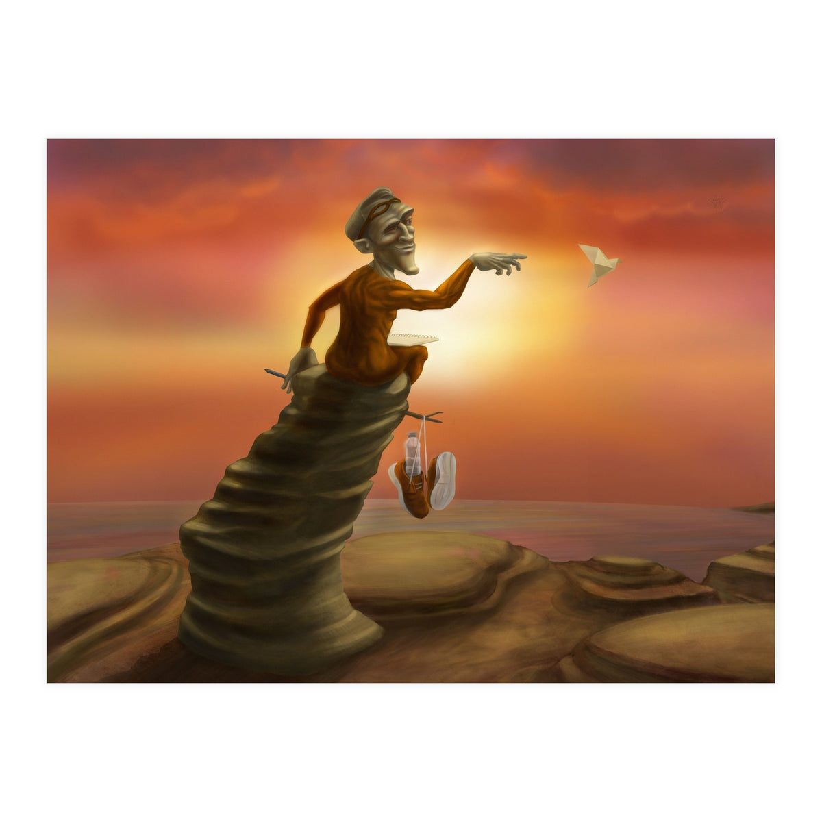 Superhero on a break (Print Only)