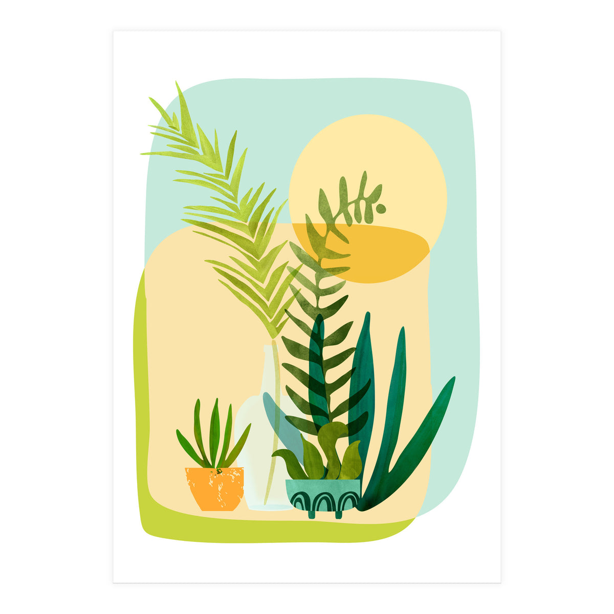 Whimsical Spring Garden (Print Only)