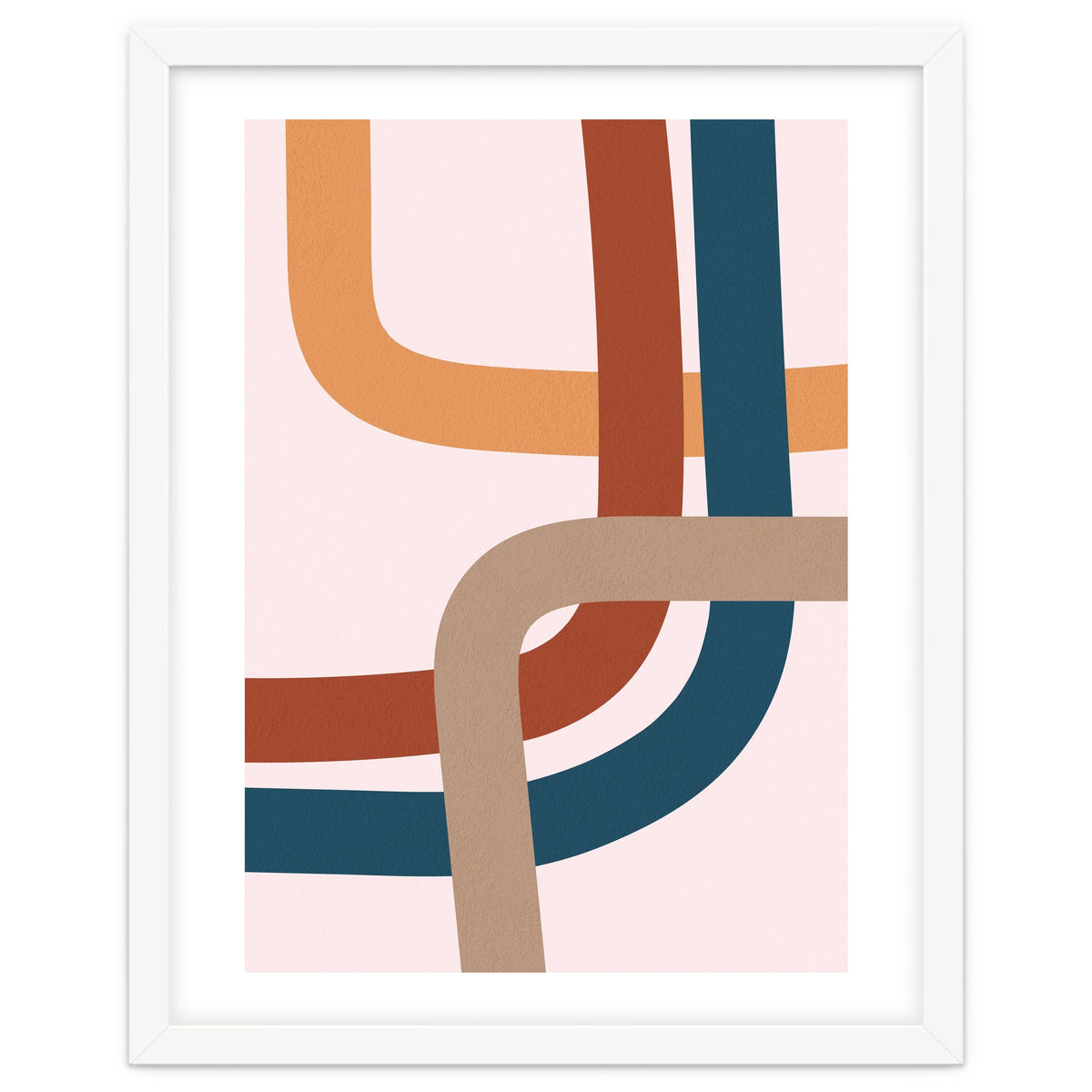 Abstract Colorful Line Art I