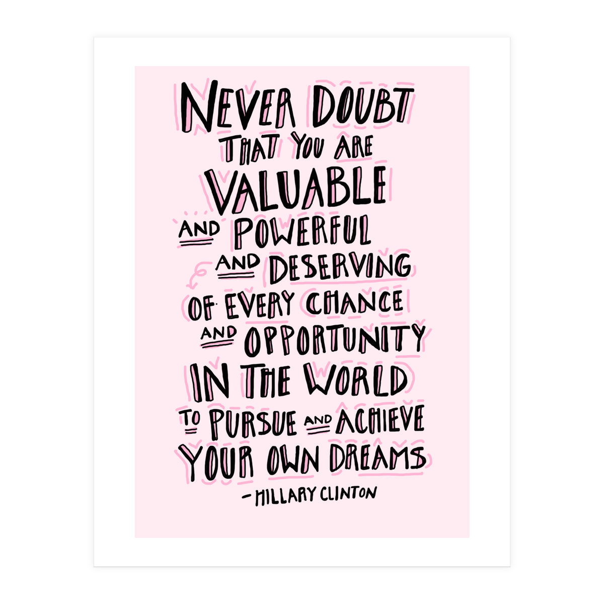 Hillary Clinton  (Print Only)