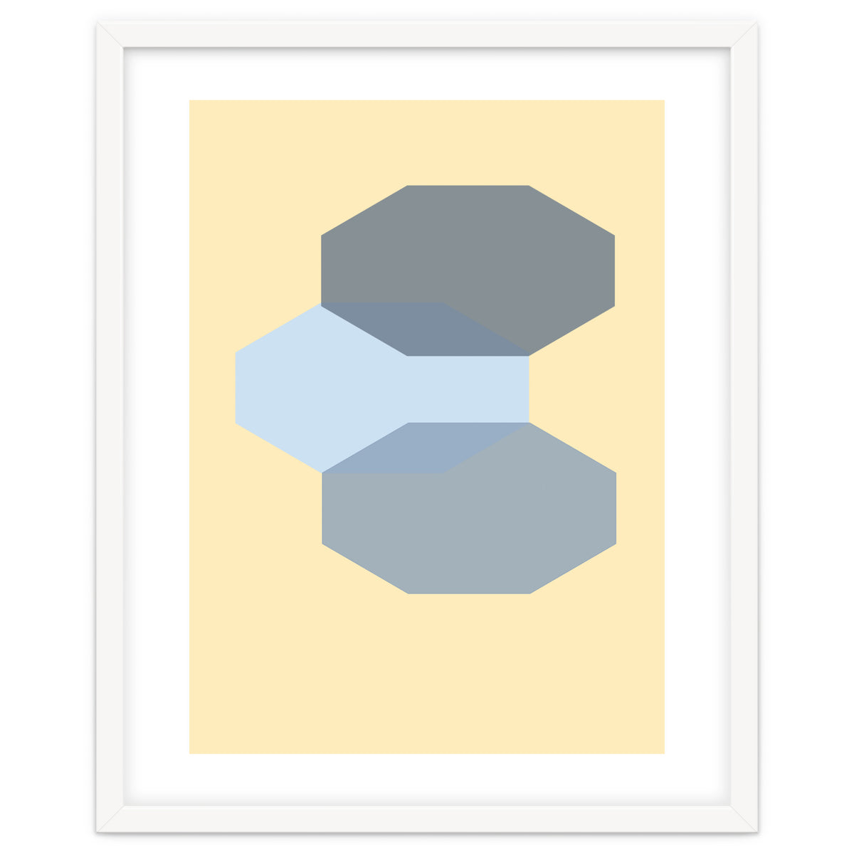 Blue shapes abstract