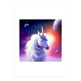 Space Unicorn, Fantasy Surrealism Sci-fi, Animals Horse Planets Digital, Moon Stars (Print Only) thumbnail