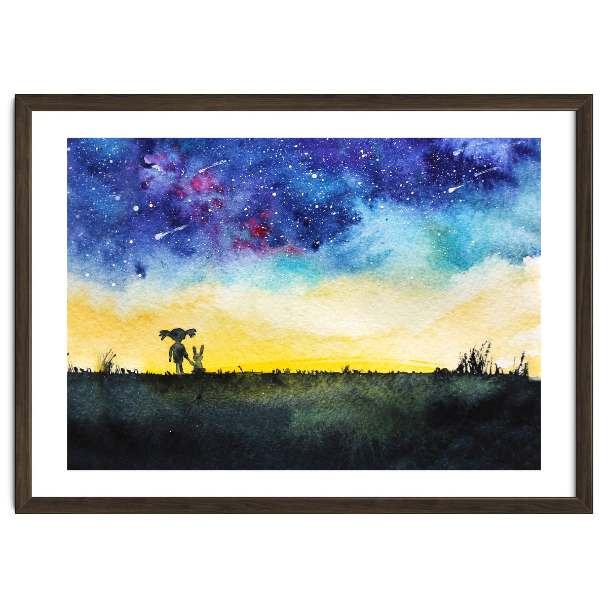 Baby girl's wishes || watercolor for nursery, kids room