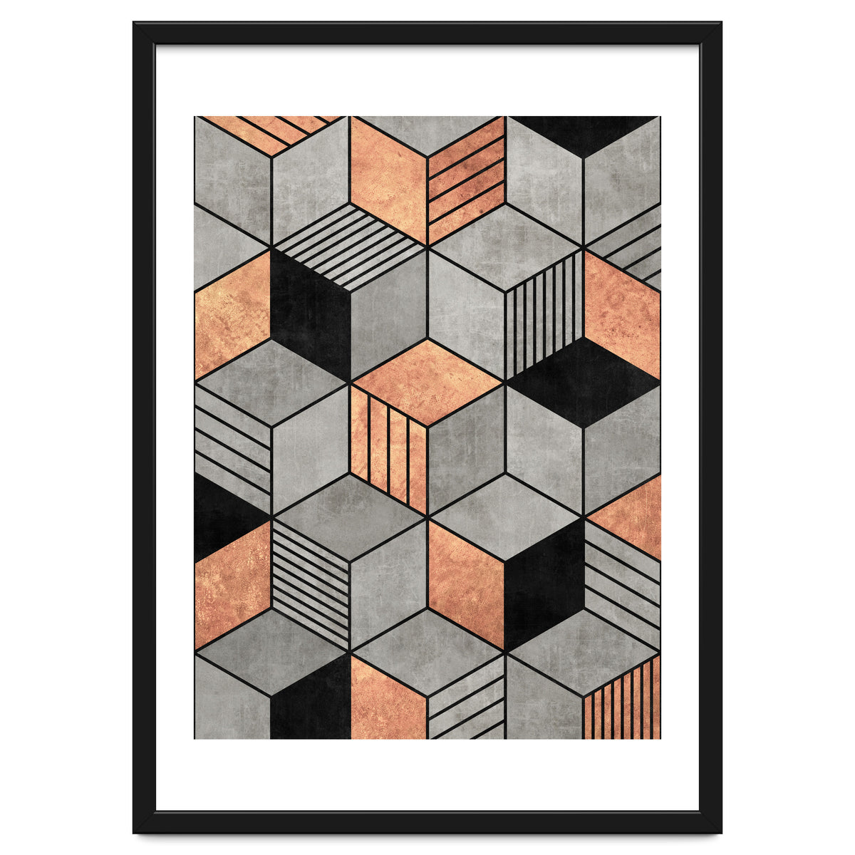 Concrete and Copper Cubes 2