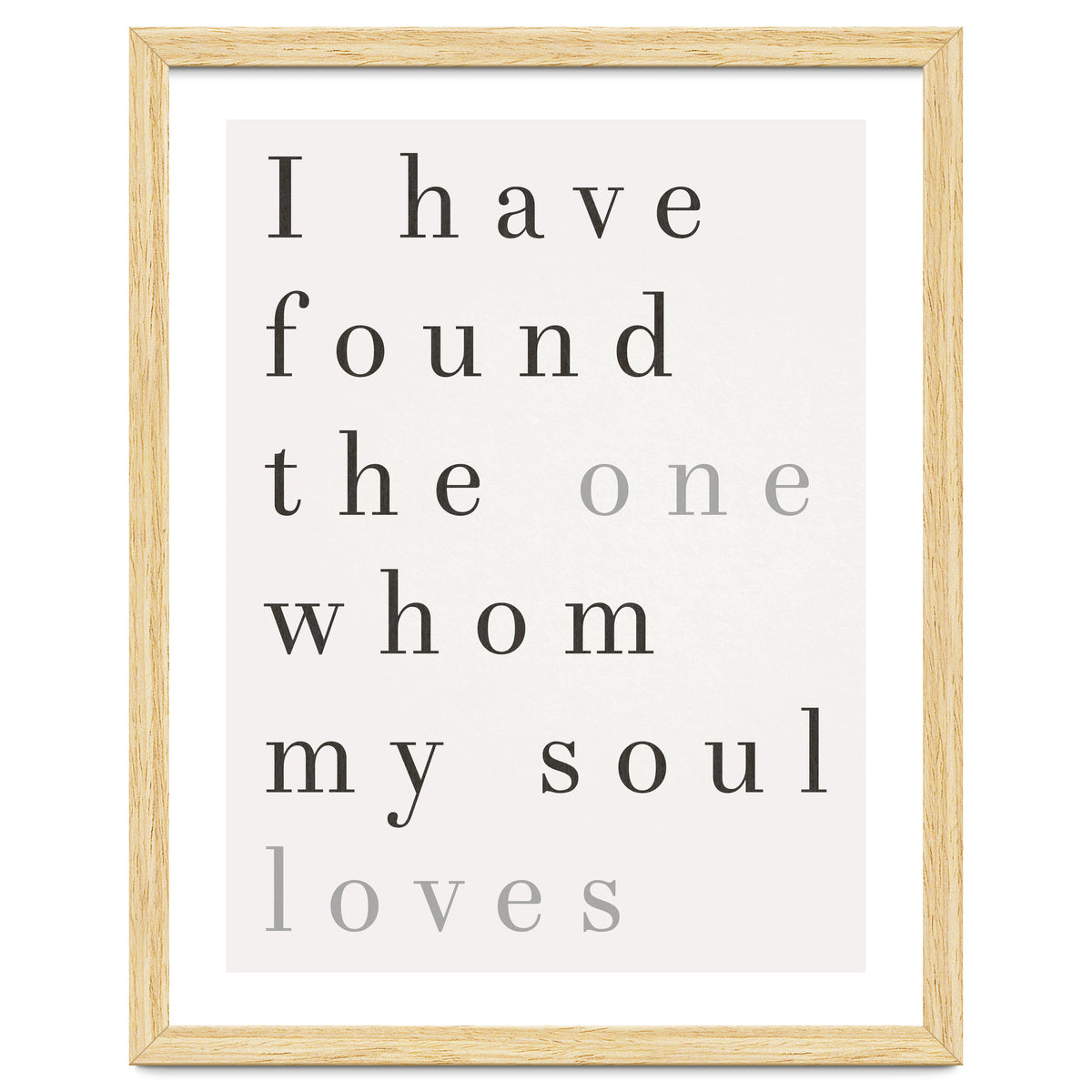 The One My Soul Loves, White