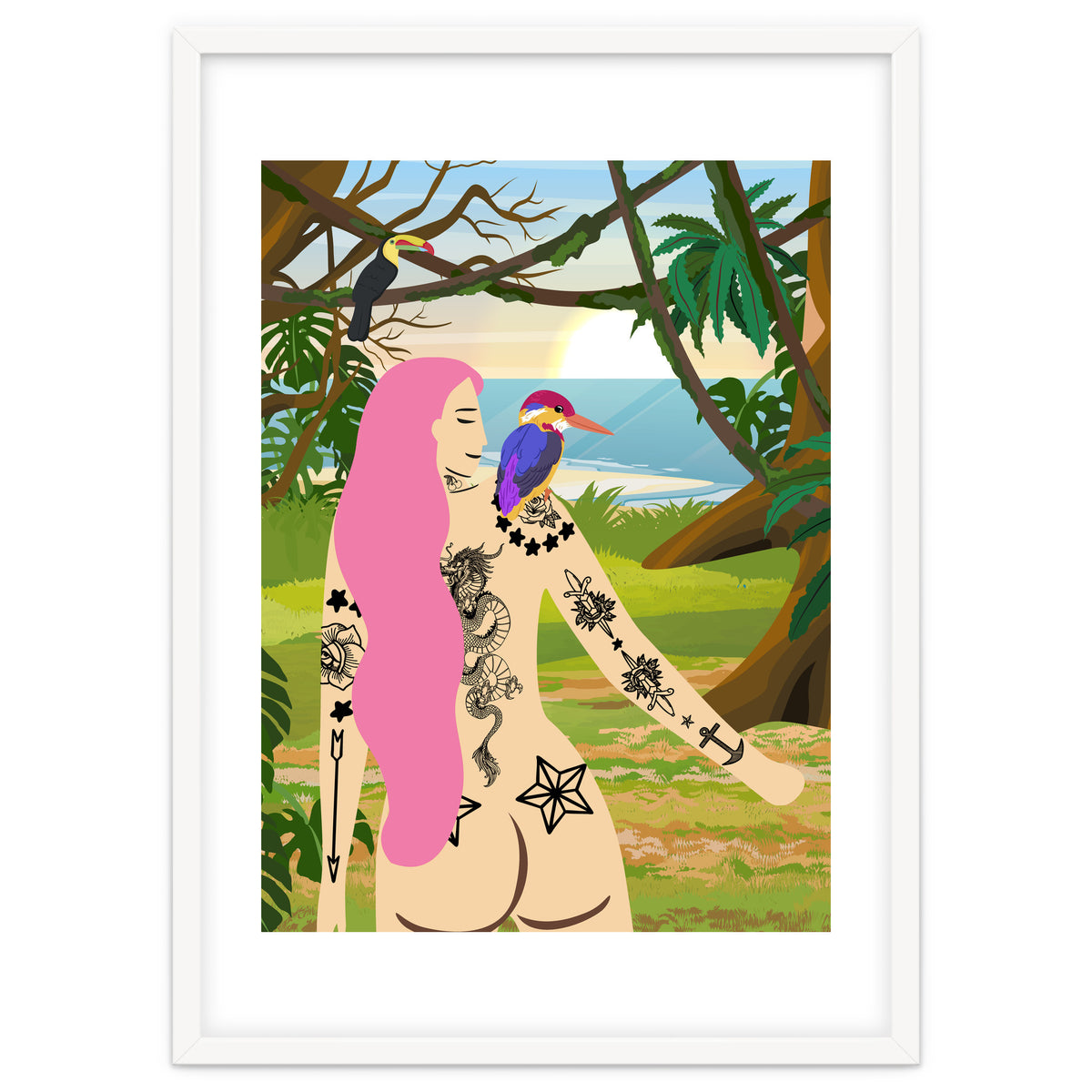 Pink Kingfisher and Me