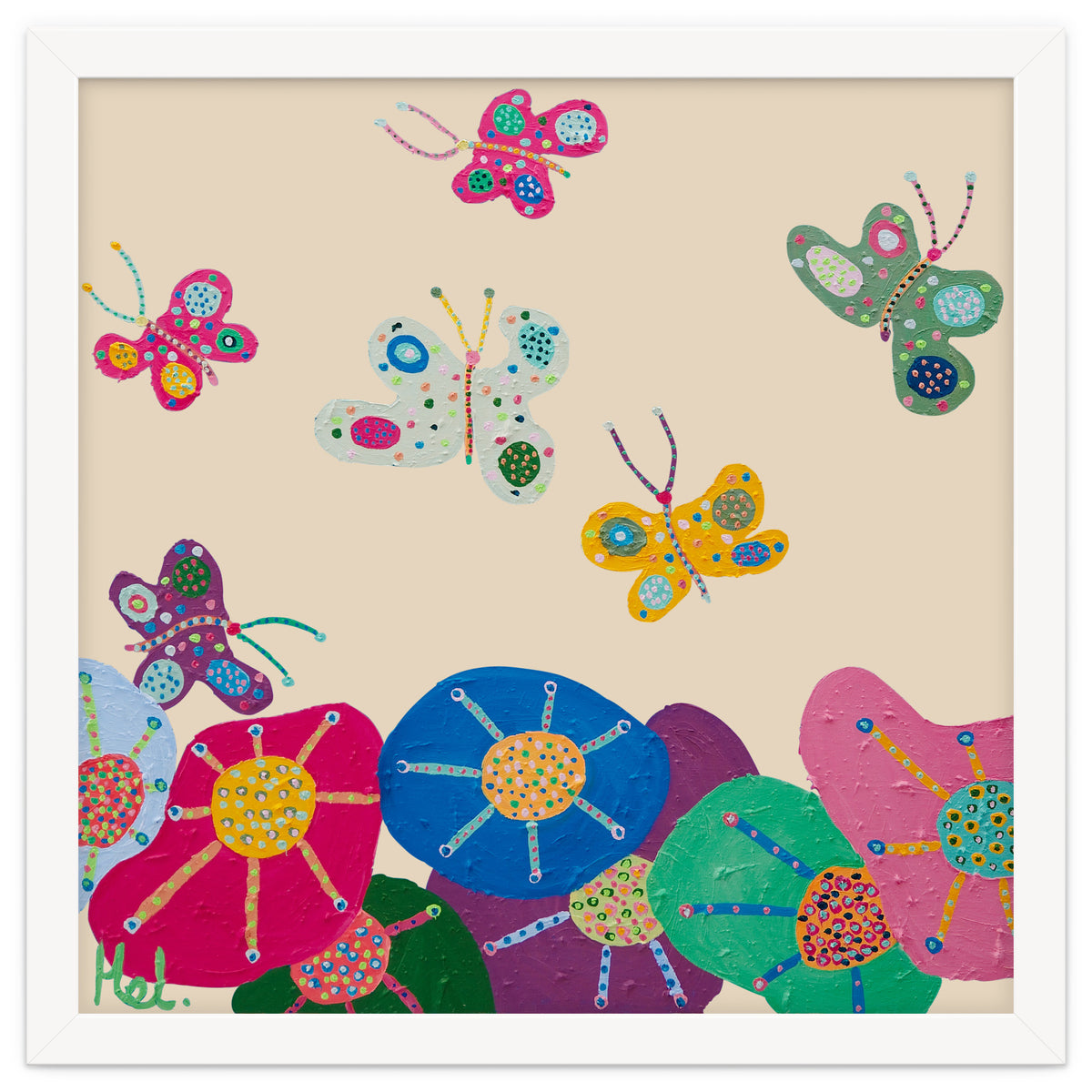 Butterflies Garden (pink)