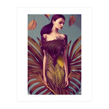 Lady dressed in Monstera Deliciosa Leaves (Print Only) thumbnail