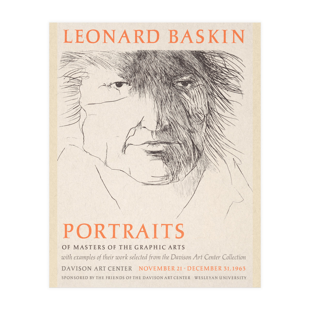 Leonard Baskin Portraits Exhibition (Print Only)