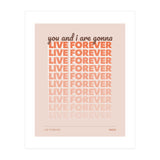 Oasis - Live Forever (Print Only) thumbnail
