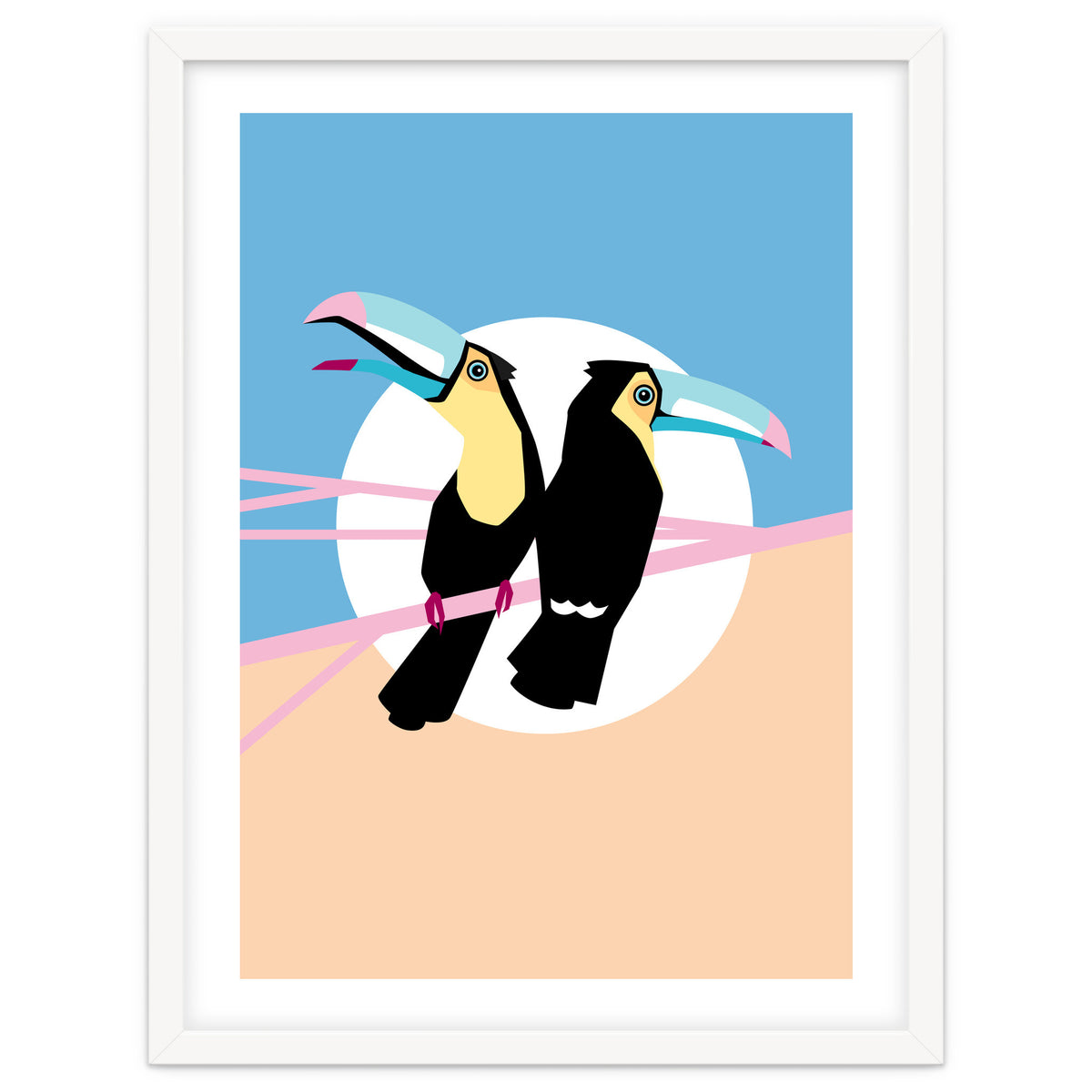 Pastel Toucans