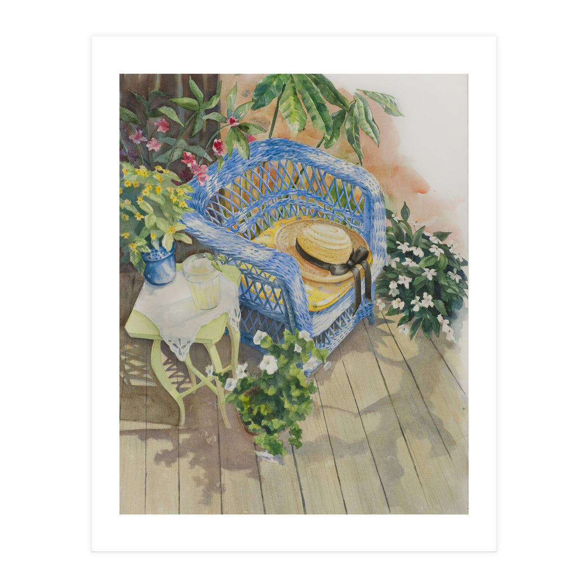 Blue Wicker (Print Only)