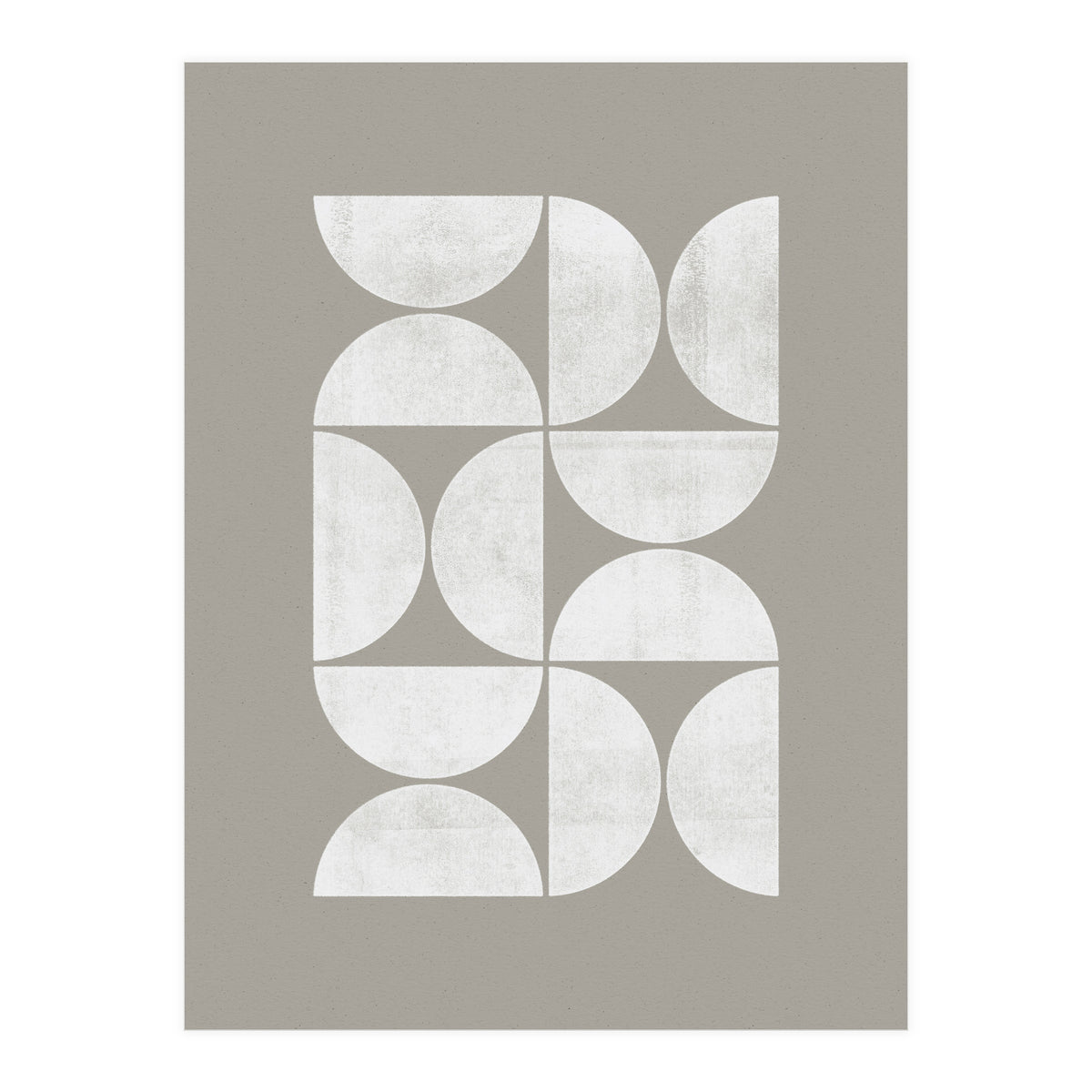 Mid-Century Modern No.17 - Woodblock Print (Print Only)