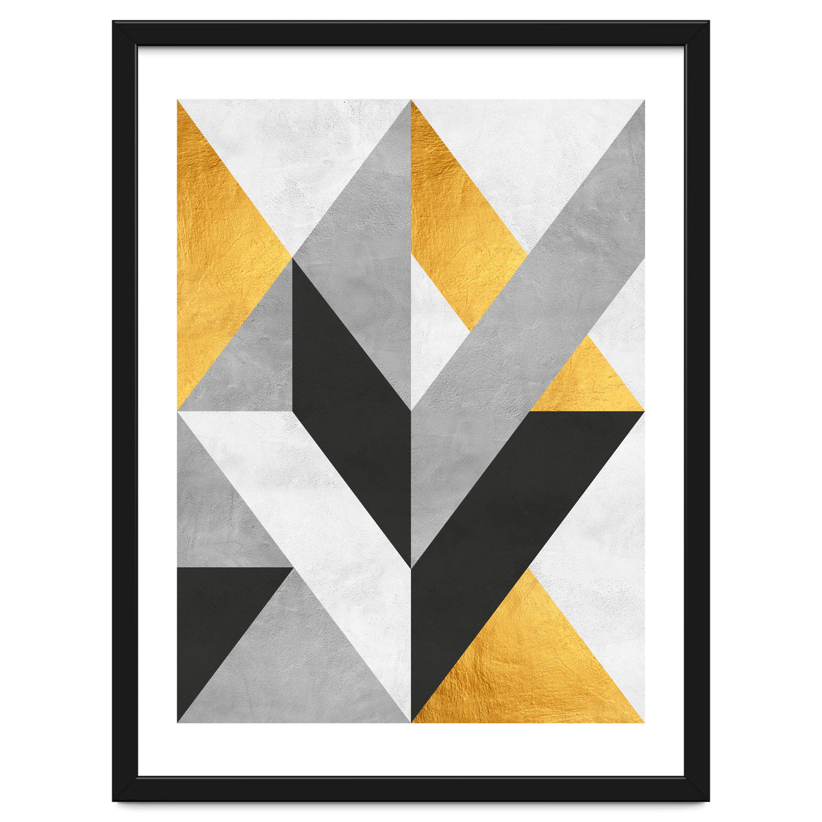 Gray and Gold Composition III