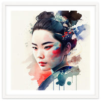 Watercolor Modern Geisha #4