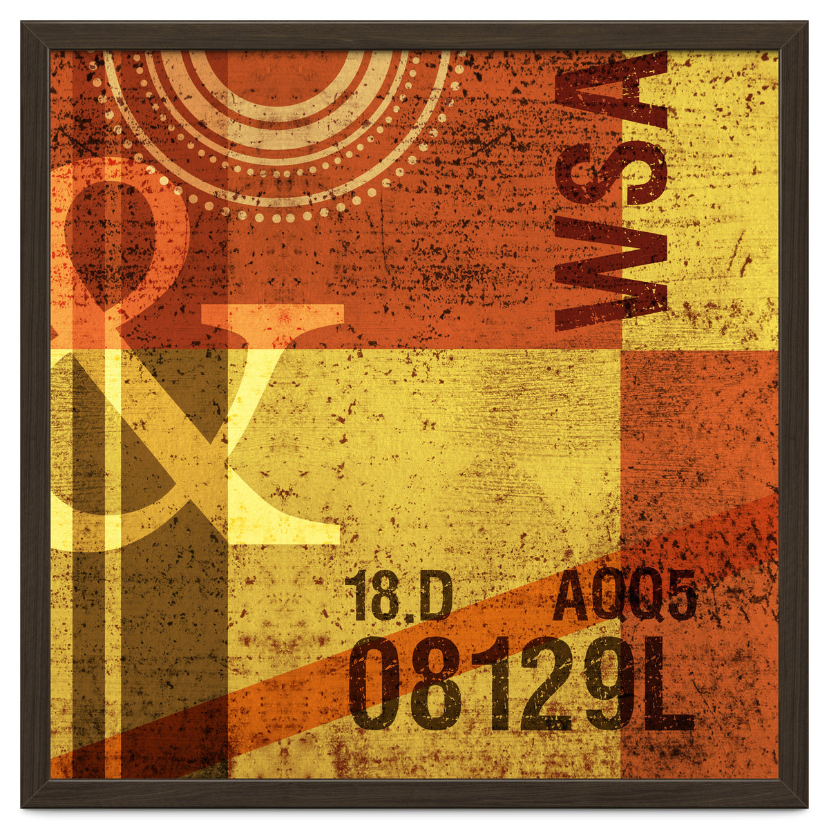 Abstract Industrial Yellow