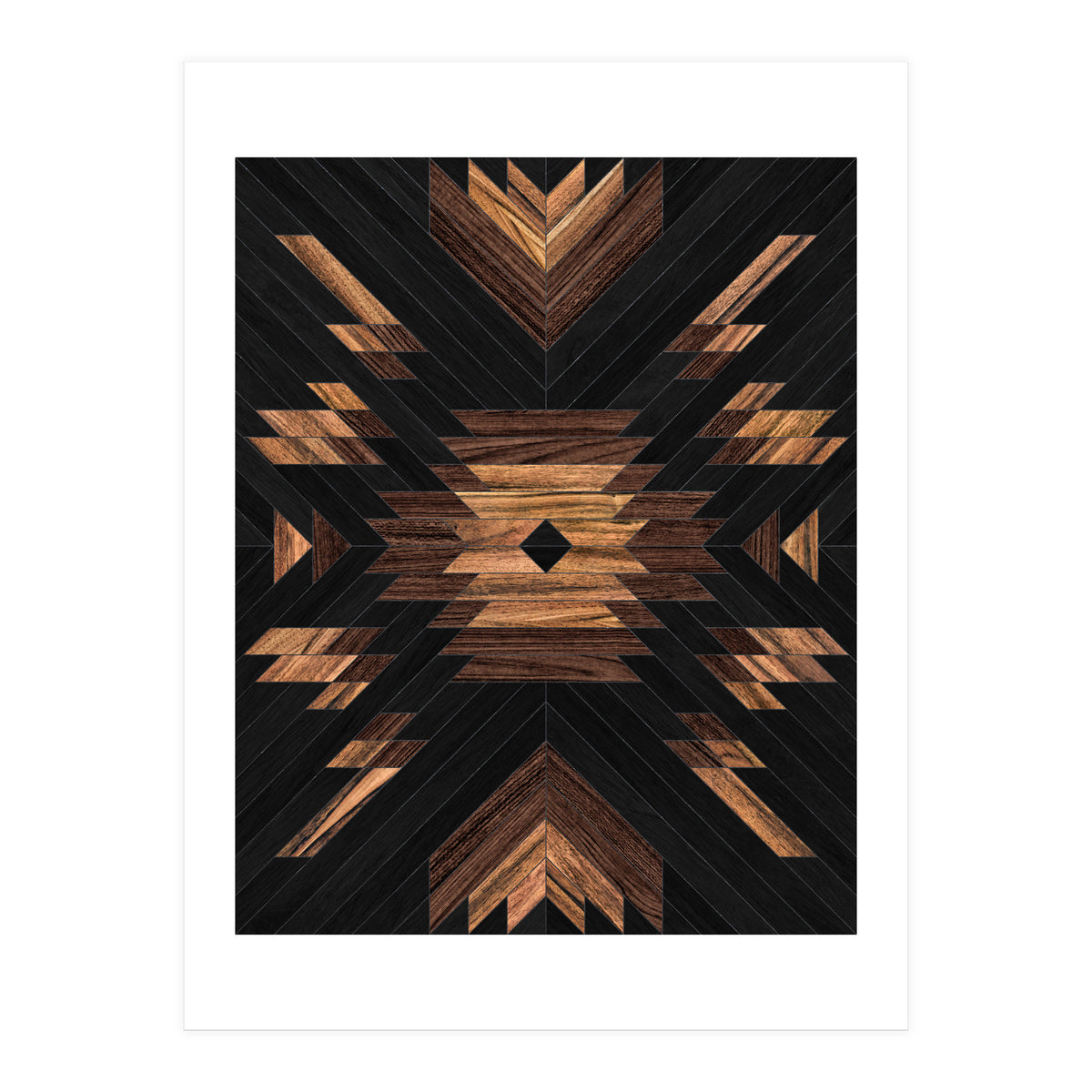 Urban Tribal Pattern No.7 - Aztec - Wood (Print Only)