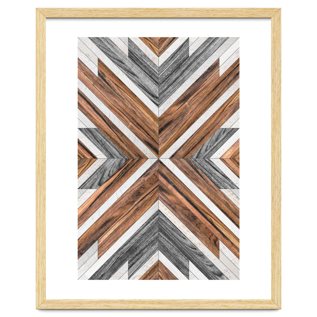 Urban Tribal Pattern No.4 - Wood