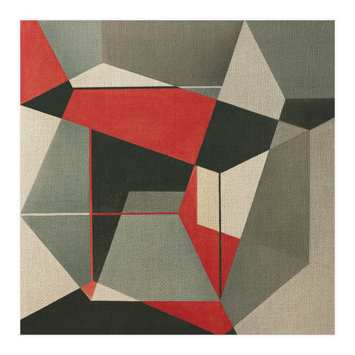 Geometric Fox (Print Only)