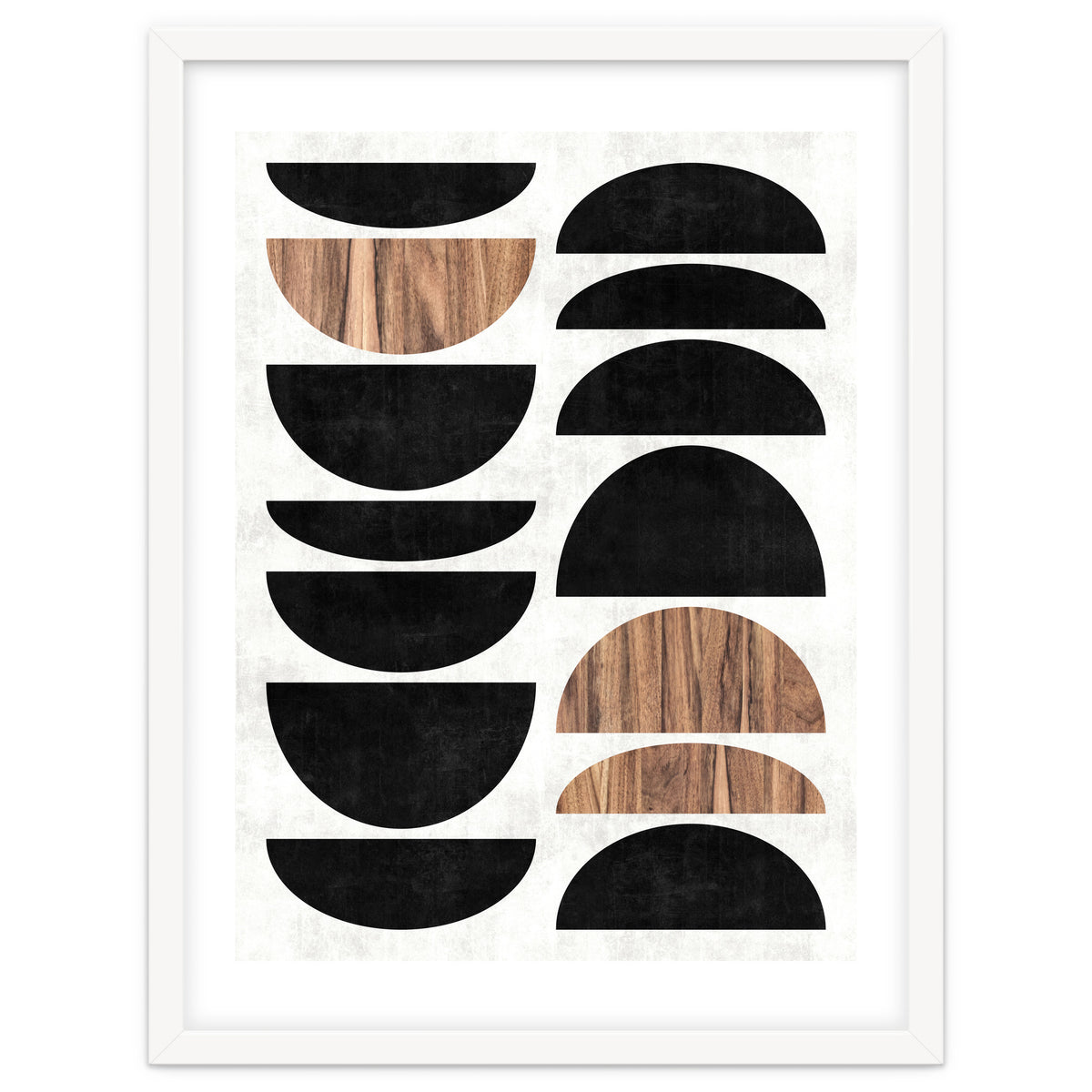 Mid-Century Modern Pattern No.7 - Concrete and Wood