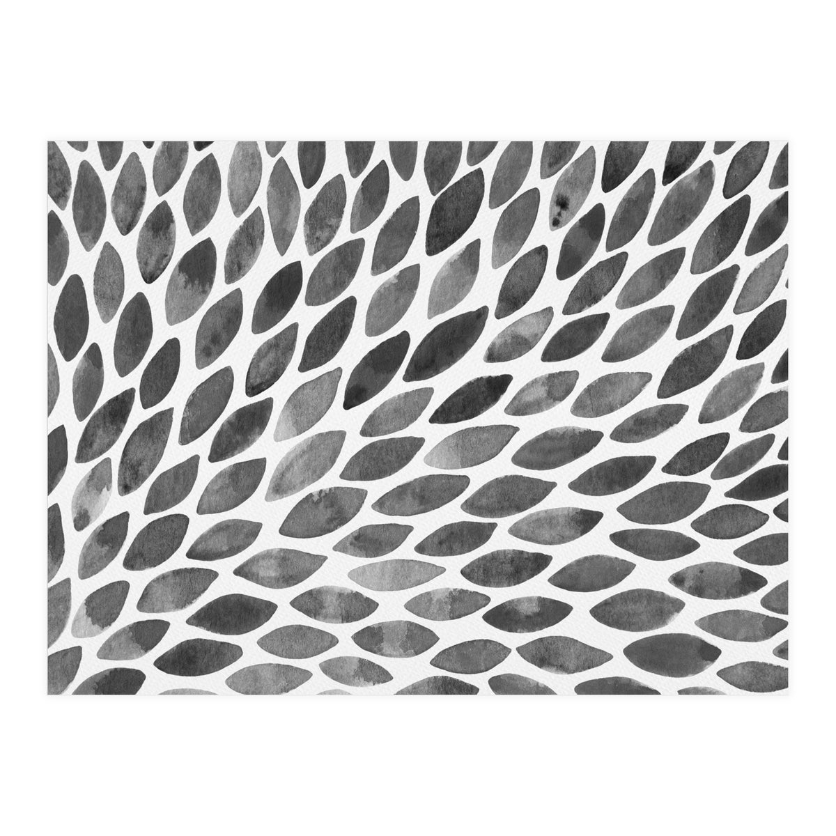 Black and white petal burst (Print Only)