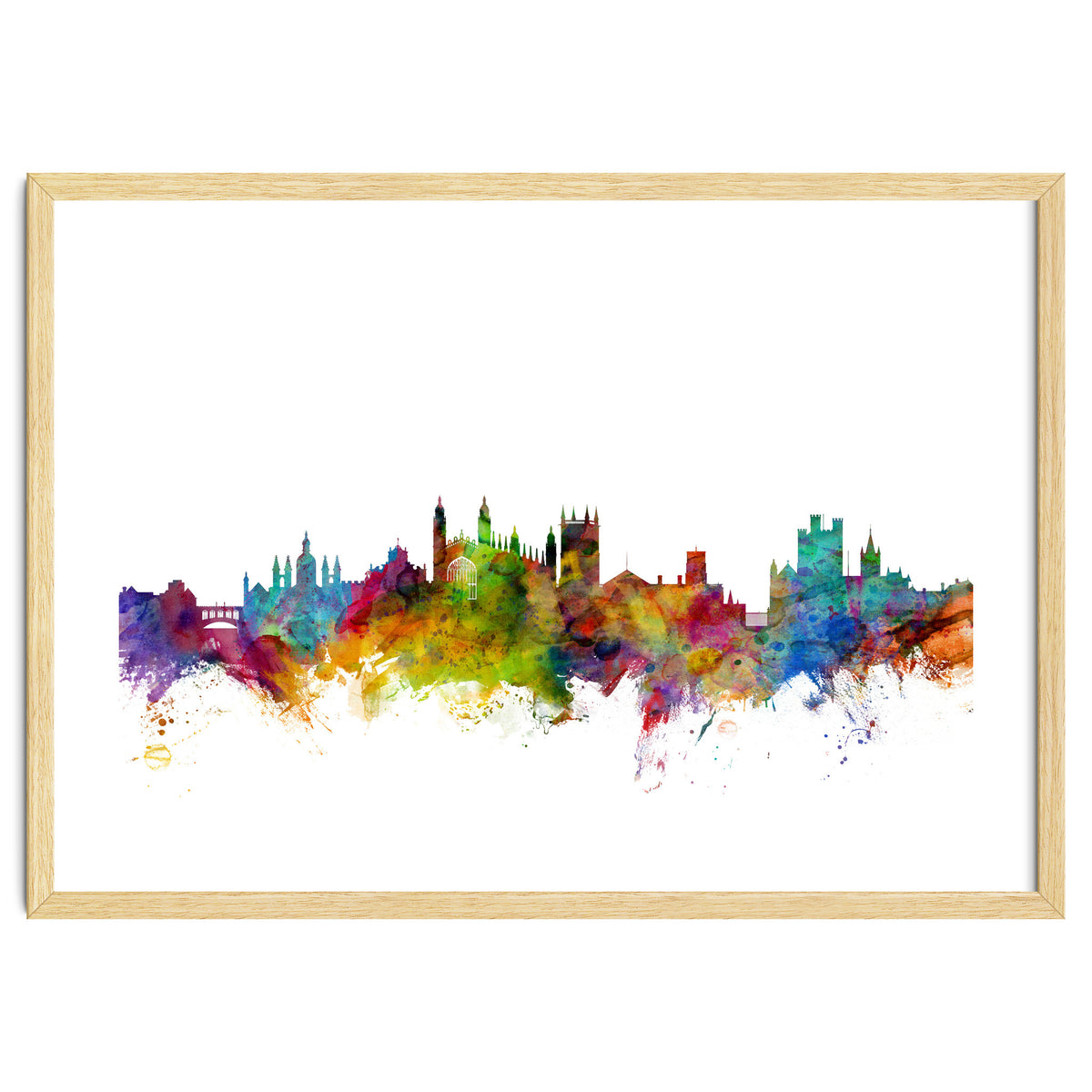 Cambridge England Skyline