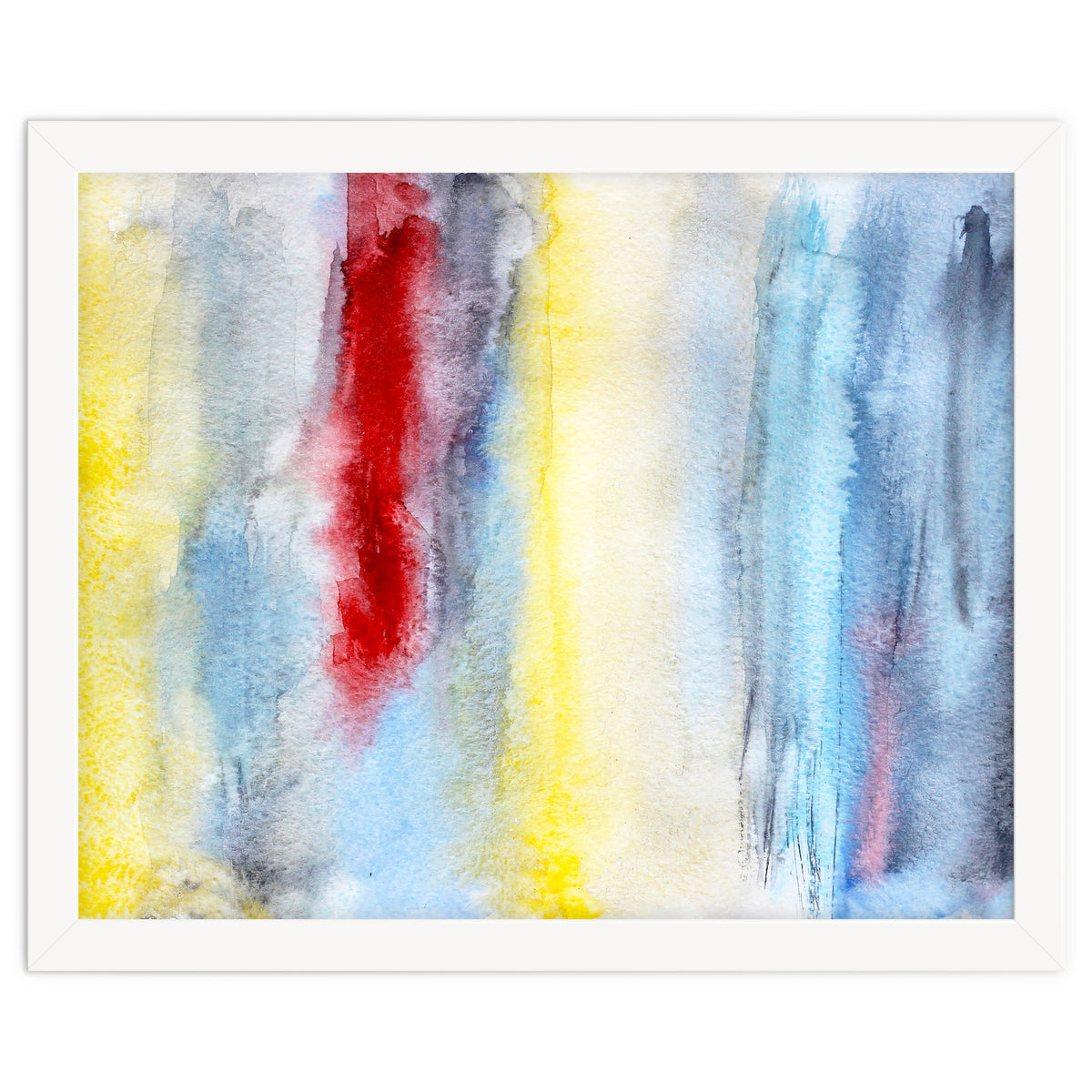 Touch of red || abstract watercolor
