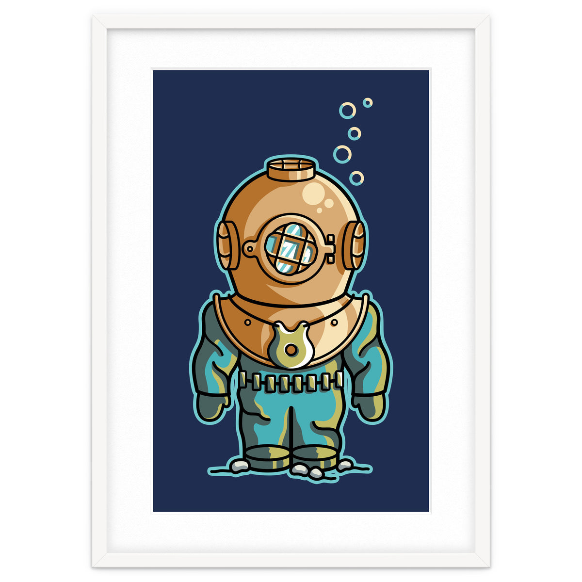 Cute Deep Sea Diver