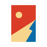 Edge Of Mountain Mid Century Geometric Art (Print Only) thumbnail