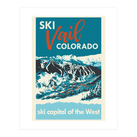 Vintage Vail ski poster (Print Only)