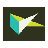 Geometric Shapes No. 67 - turquoise & lime (Print Only) thumbnail