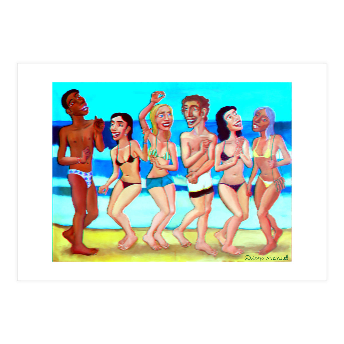 Fiesta En La Playa 4 2 (Print Only)